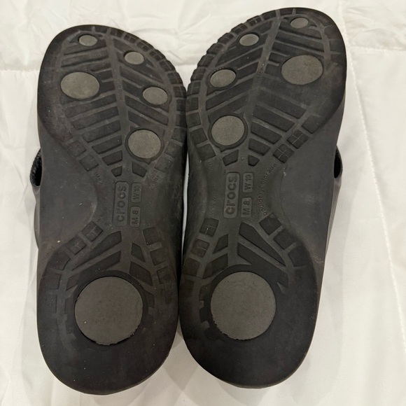 **CROCS Men's M8 / Women's W10 Black Flip Flops – Comfortable & Lightweight** - Picture 6 of 6